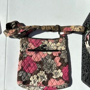 Floral Quilted Crossbody Bag